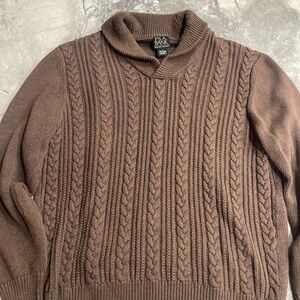 Jos. A. Bank Men's Executive Collection Sweater in Rich Brown 100% Cotton